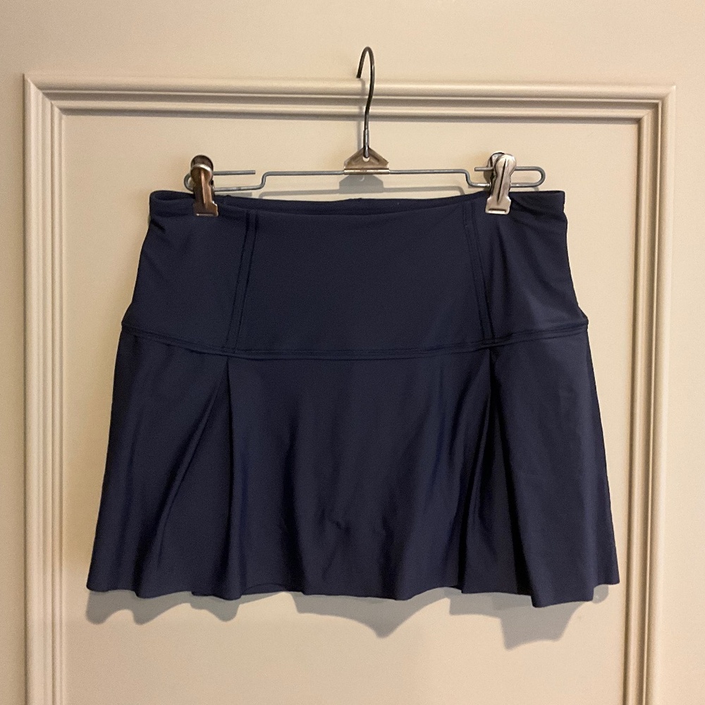 Lululemon Navy Blue Pleated Tennis Skirt Size 6 Regular